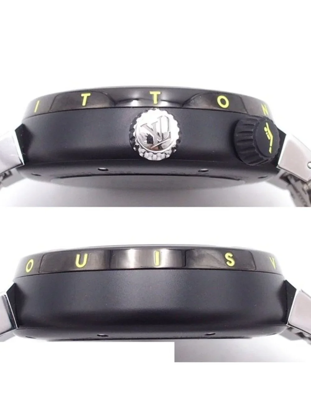 Louis Vuitton Tambour Street Diver Black SS Watch Automatic